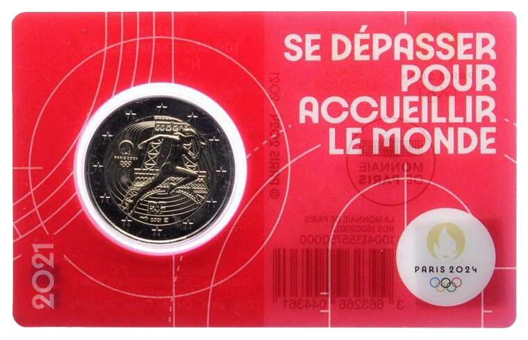 Otra imagen de 2 euros conmemorativa Juegos Olímpicos de Verano París 2024 - Atletismo